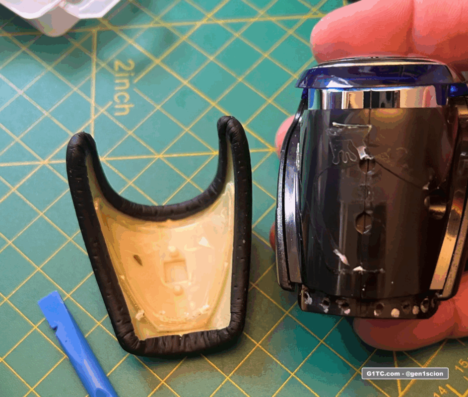 OEM illumination knob held in with glue just rip it off