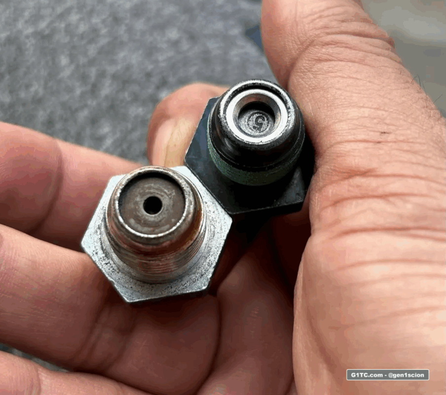 OEM PCV Valve inlet comparision Scion tC