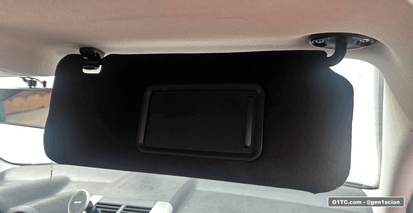 oem style black first gen scion tc sun visors