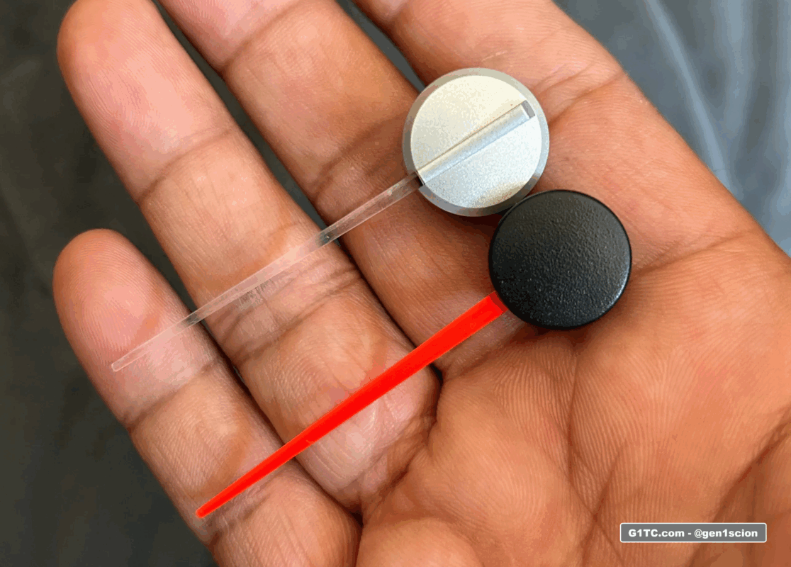 oem style red needle and stock scion tc needle compared