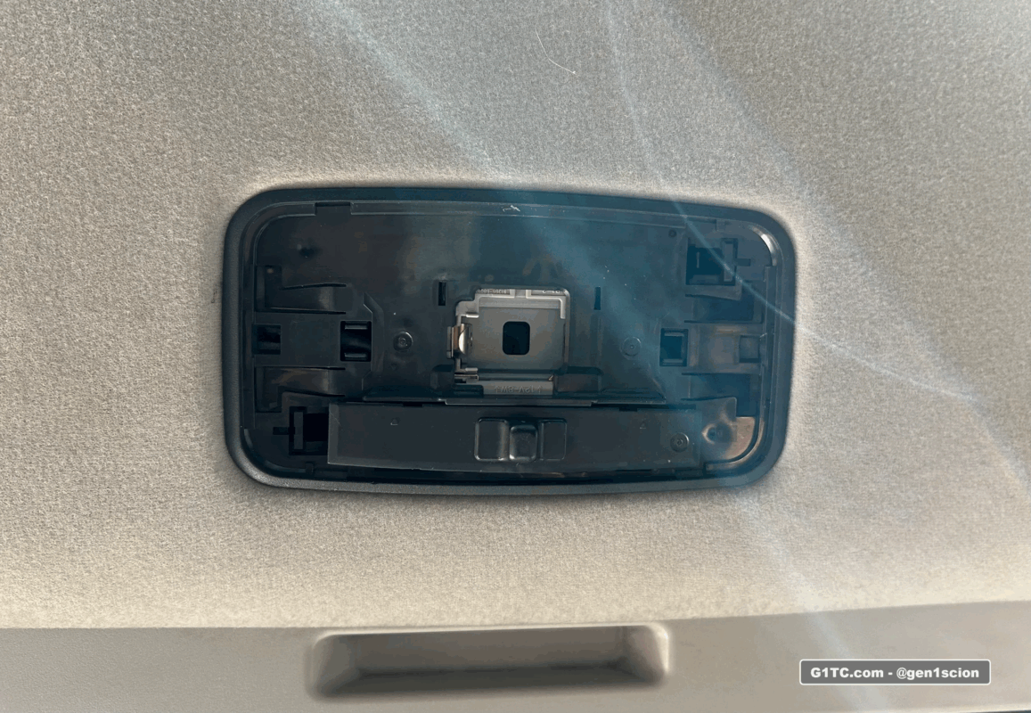 OEM Toyota rear dome light in black fits the scion tc first gen