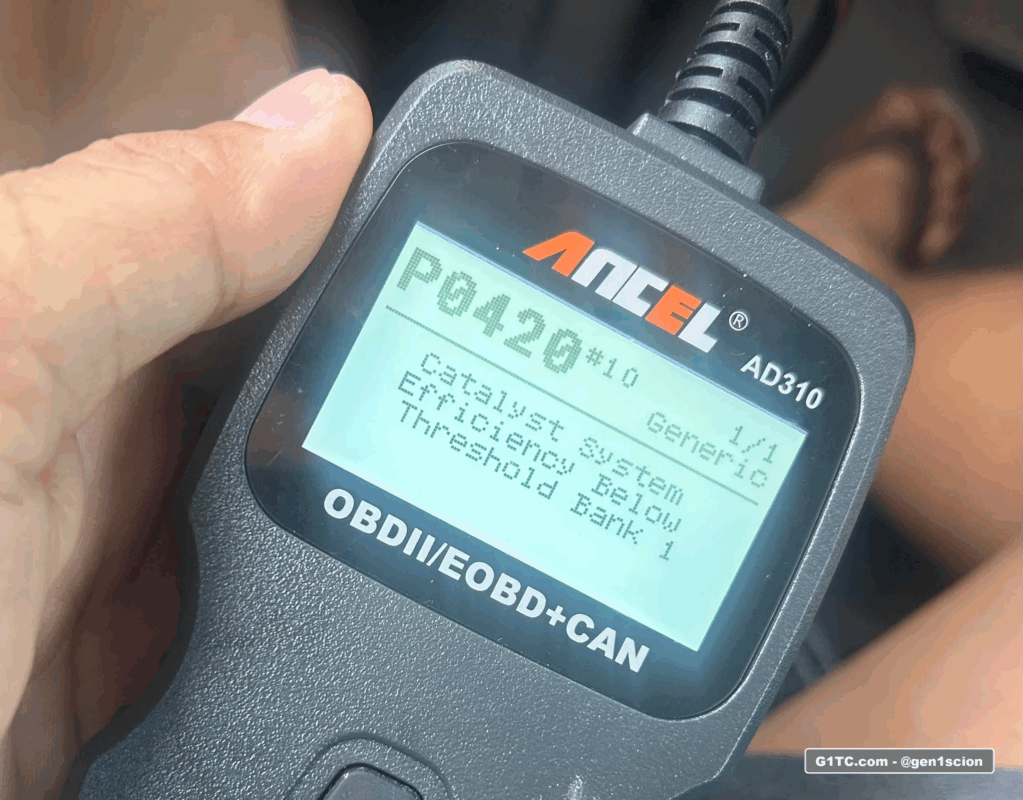 P0420 CEL code bad catalytic converter in my case