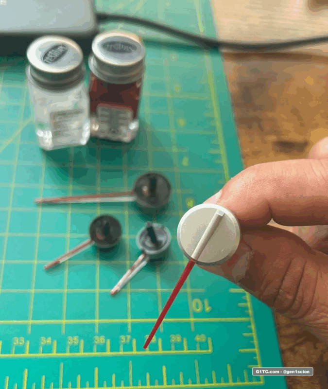painted red needle with Testors brake light red