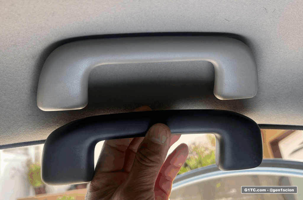 project blackout OEM Toyota black grab handles fit the Scion tC