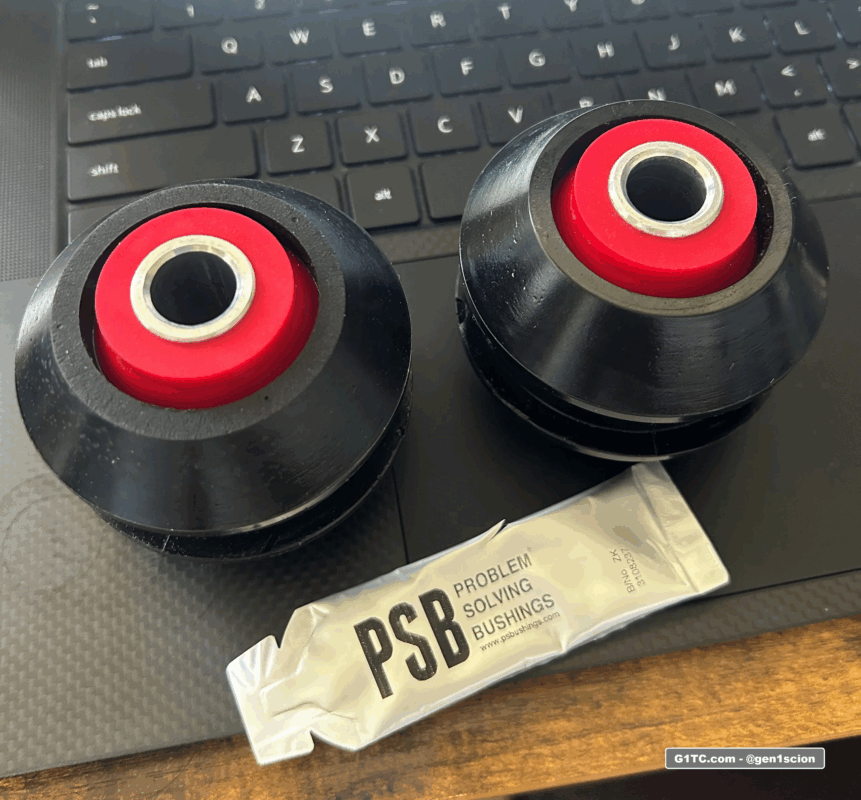 PSB 216 2-piece interlock lower control arm poly urethane bushings 2005-2010 Scion tc