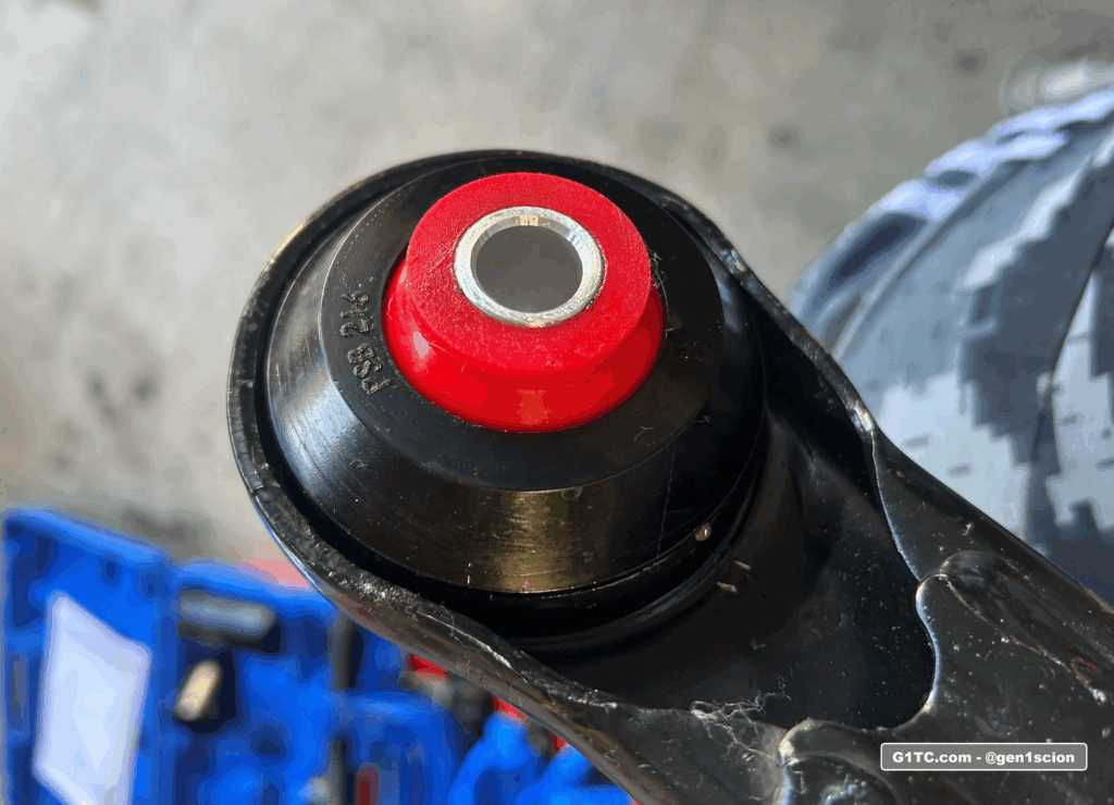 PSB 216 bushing installed 2005-2010 Scion tc lower front control arm