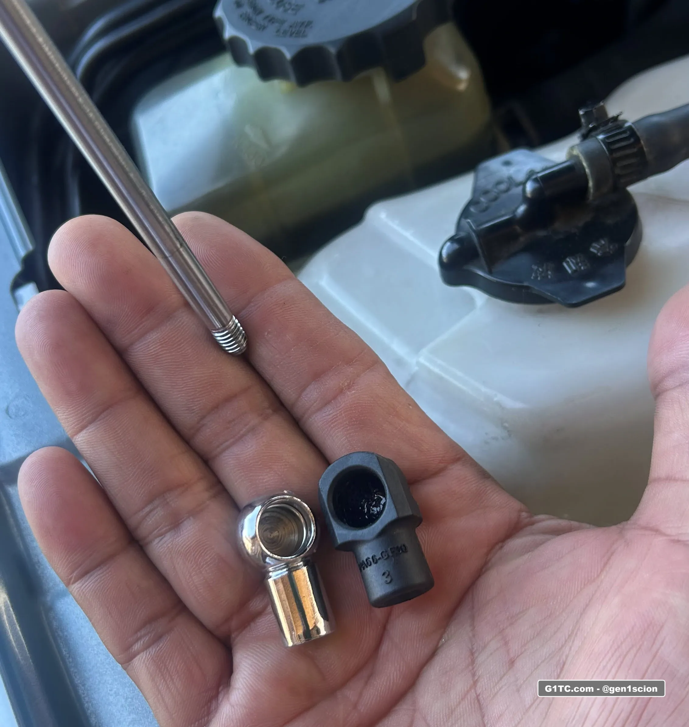 redline tuning hood strut replacement stainless M6 10mm ball ends