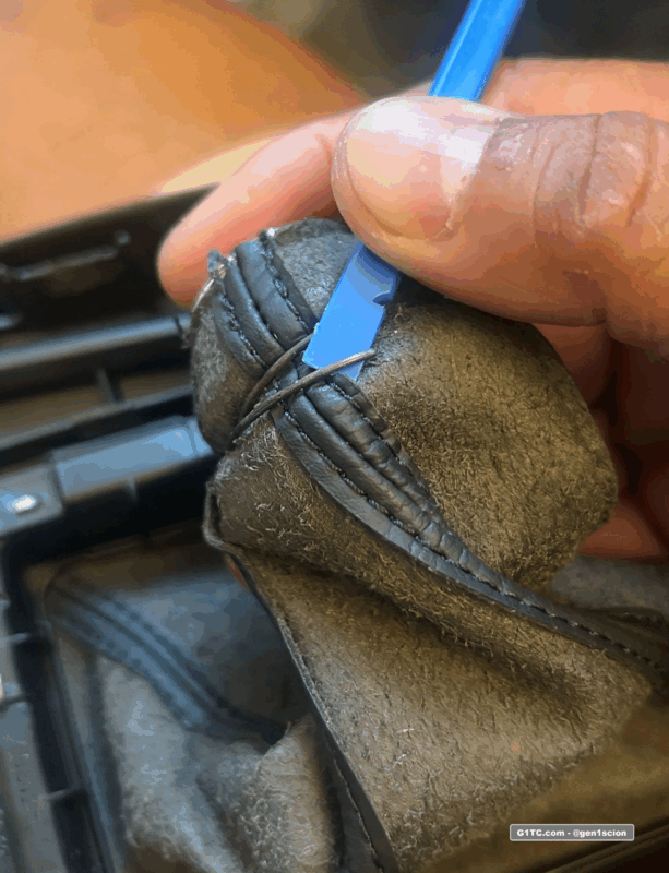 removing the OEM manual boot retaining clip
