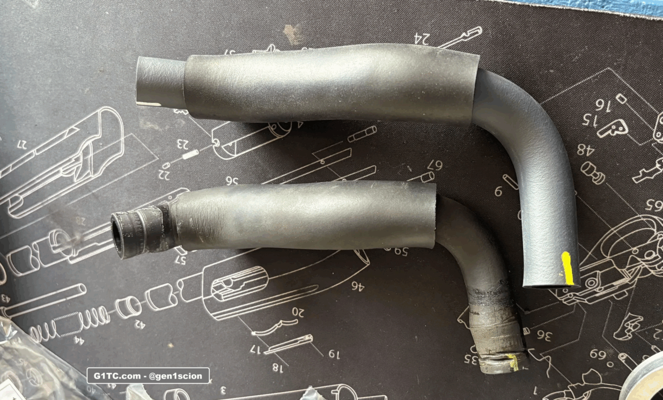 replacement hose for crankcase breather to intake pipe 2005-2010 scion tc