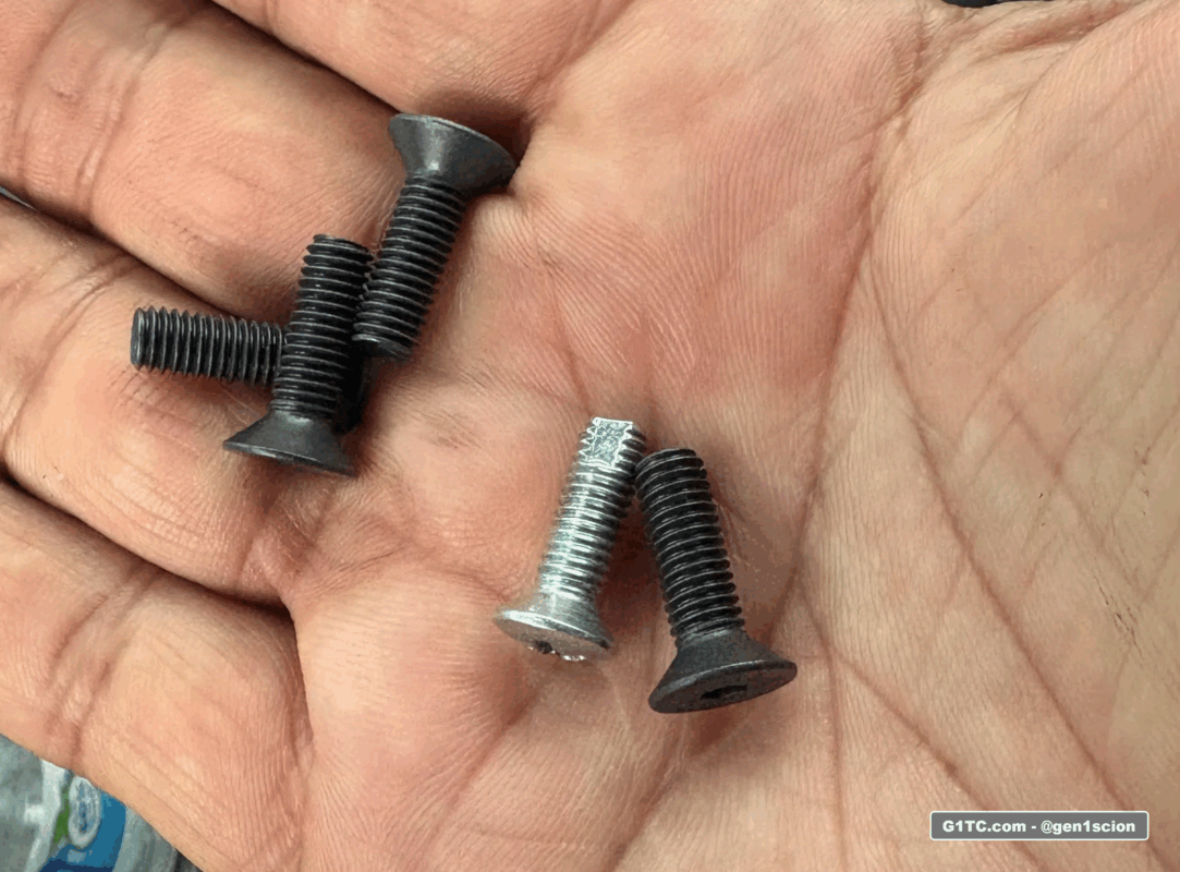 replacing the sunvisor mounting bolts with black blackout interior project