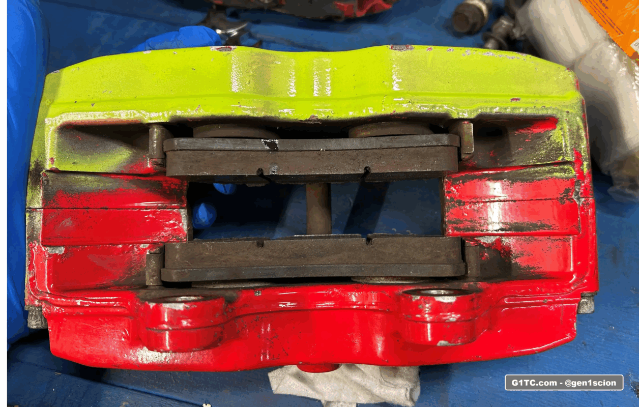 restoring used willwood bbk calipers scion tc paint over powdercoat