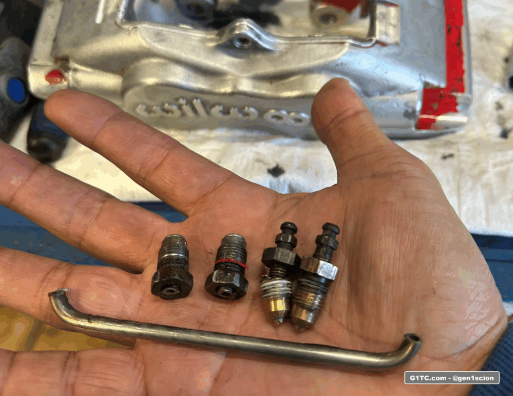 Restoring used Wilwood BBK kit cross tube removal