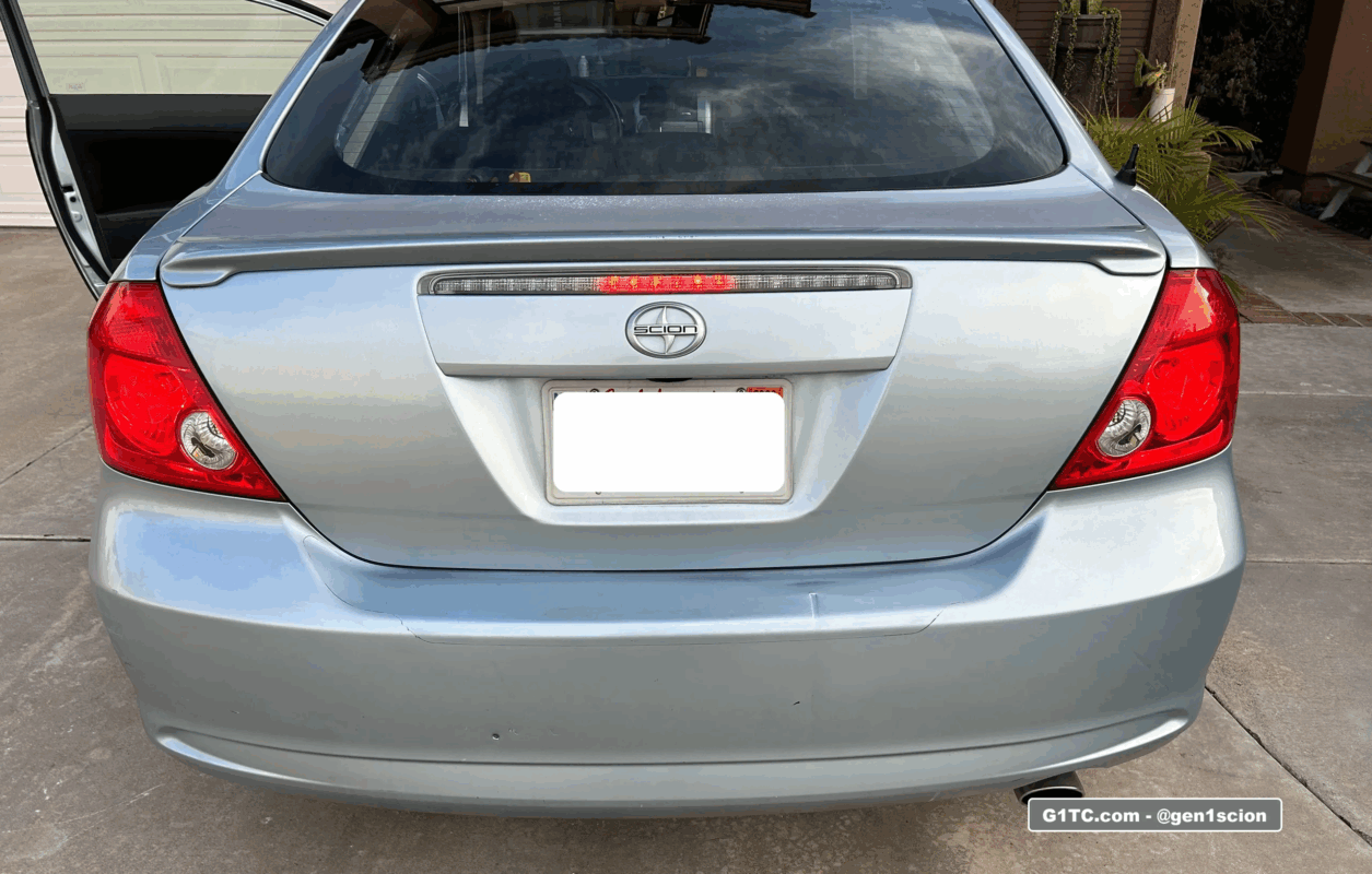 Scion tC1 OEM 3rd brake light only lit half length