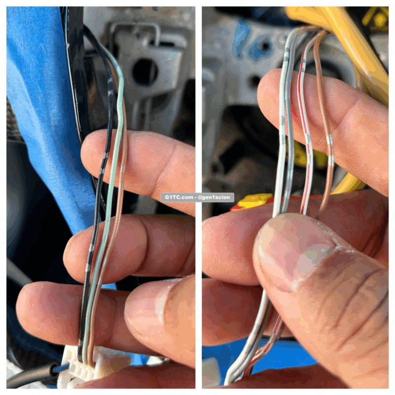 Scion tc2 to tc1 steering wheel retrofit wiring audio controls