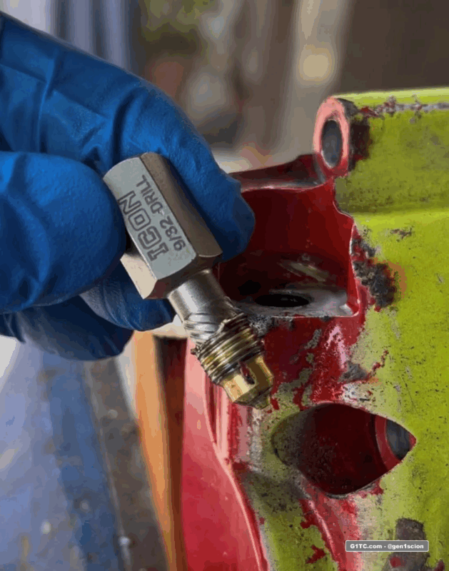 snapped bleeder bolt extraction with 9/32 screw extractor