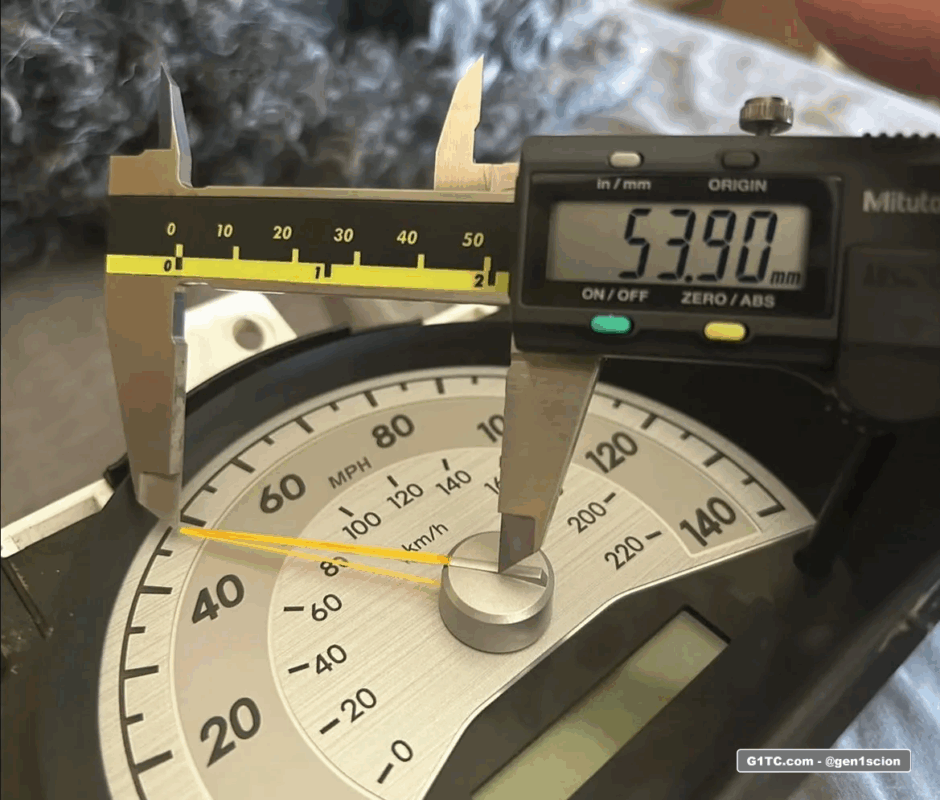 speedometer needle length 2005-2010 Scion tC 54mm