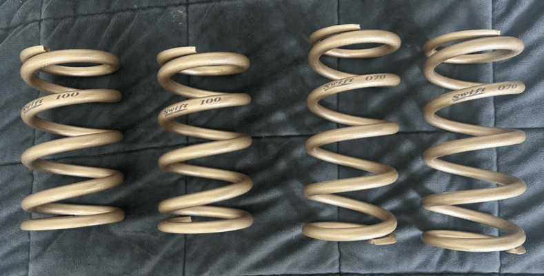 swift springs 7k and 10k for scion tc bc racing coilovers