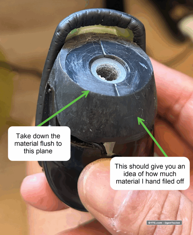 take down material automatic shift knob manual boot retrofit