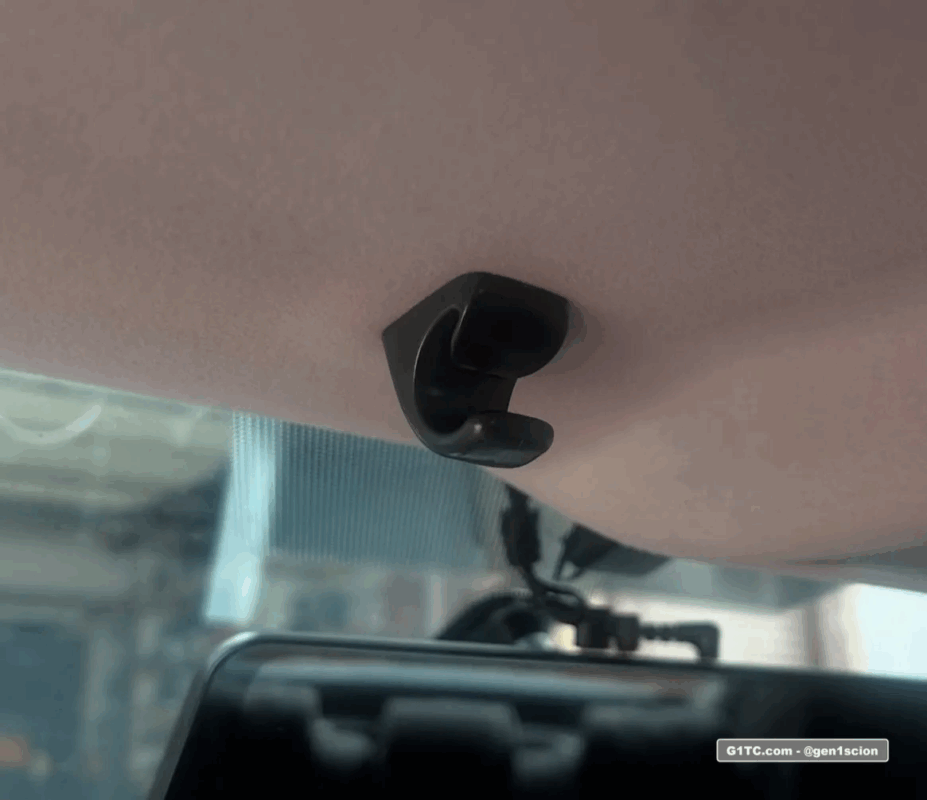 Toyota OEM Black sunvisor holder clip 74348-12040-C0