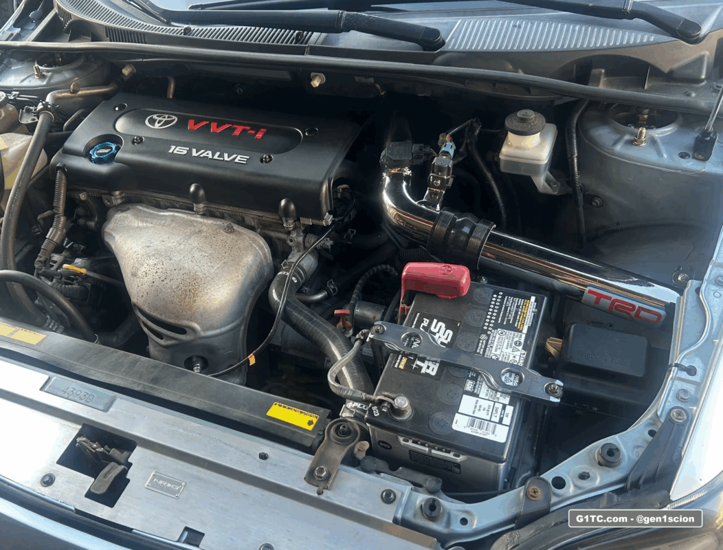TRD Cold air intake PTR03-21060 installed with hump hose