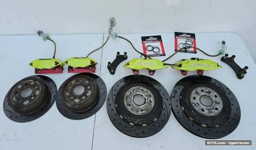 used wilwood BBK kit front and rear 1st gen scion tc found on marketplace