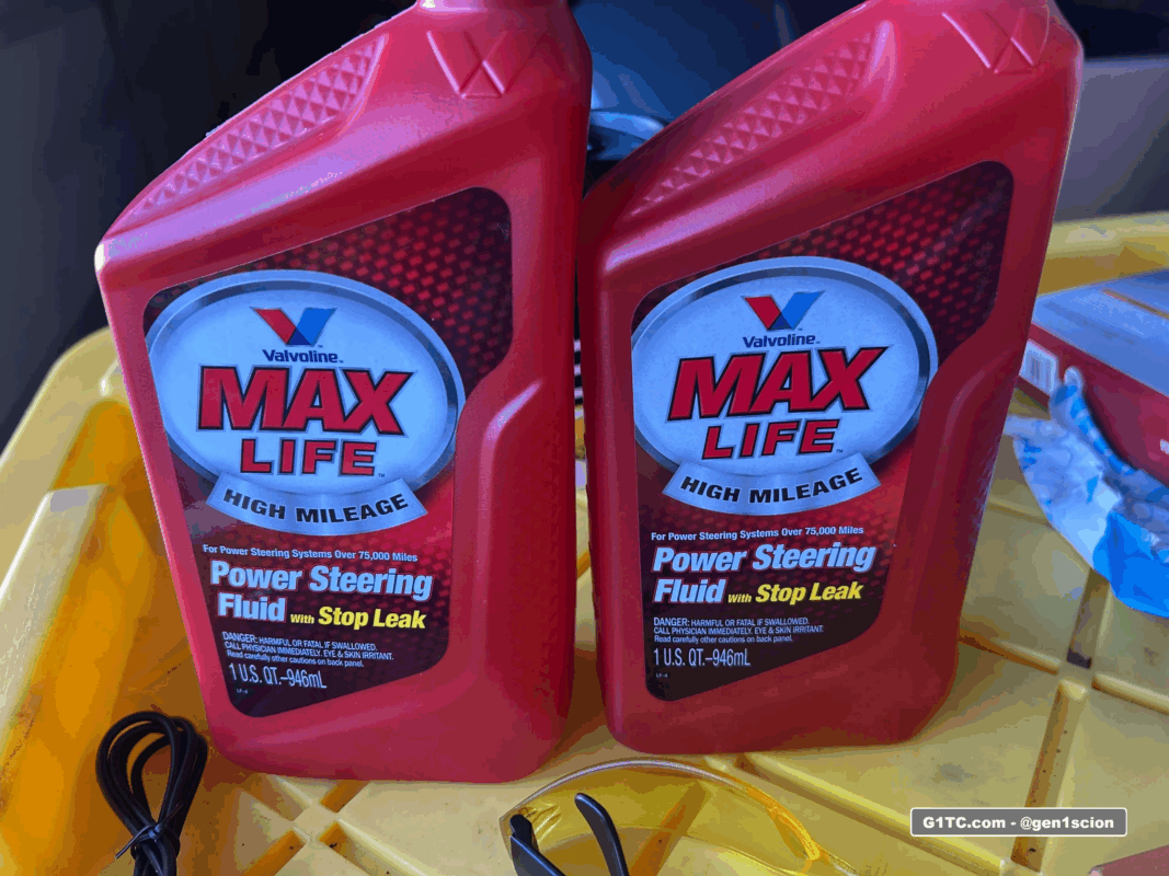 valvoline max life power steering fluid flush