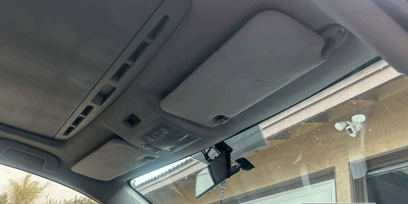 warning decals removed on oem sun visors