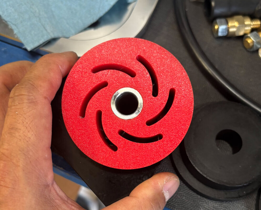 3D printed 95 TPU slotted motor mount compatible with TS engine mount