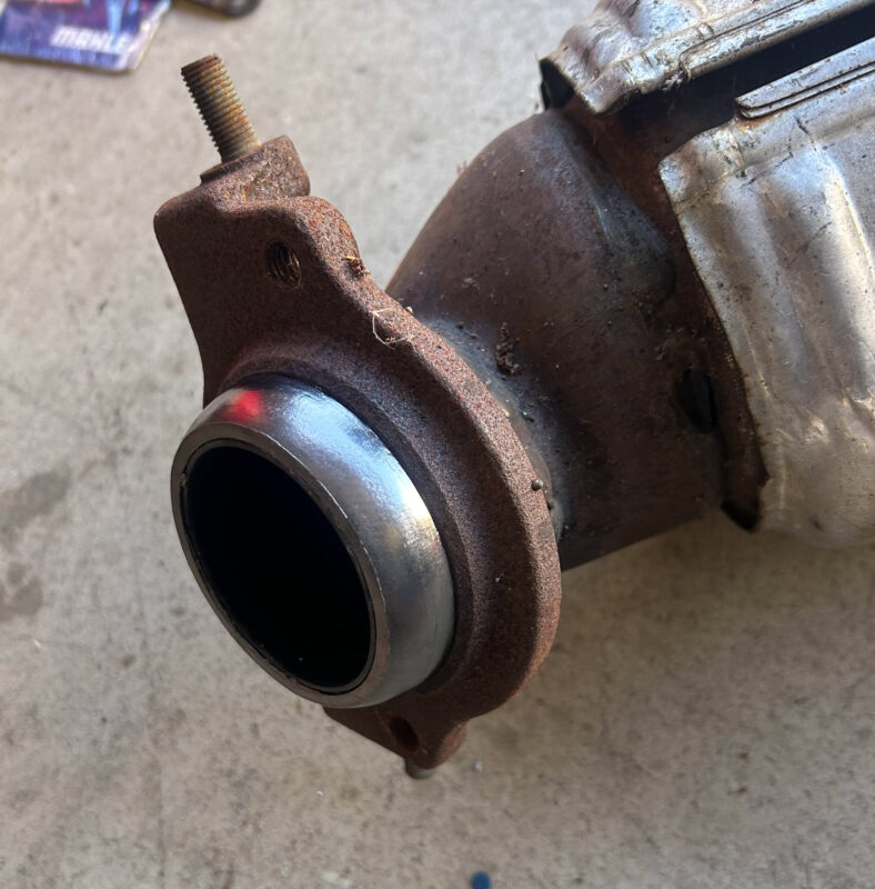 catalytic converter bottom flange metallic gasket