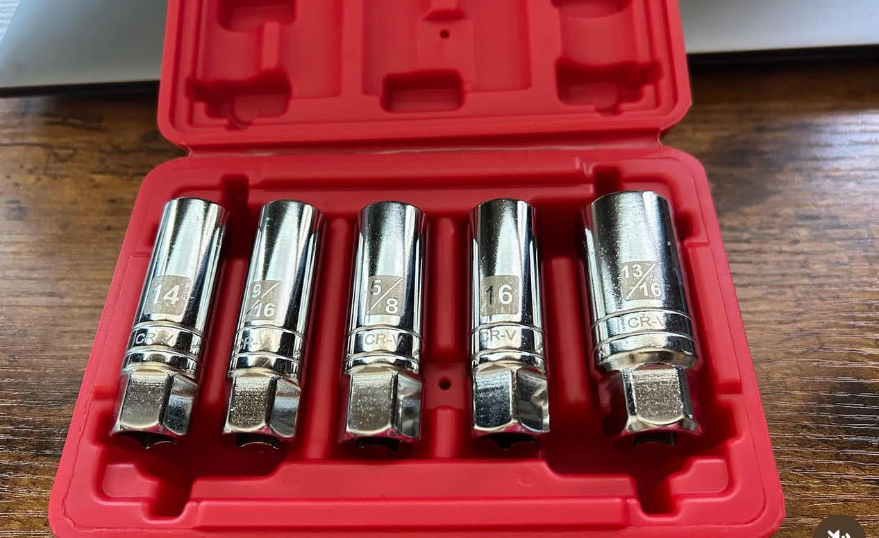 cheap Magnetic spark plug socket set
