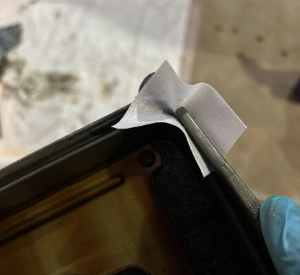 cleaning valve cover channel