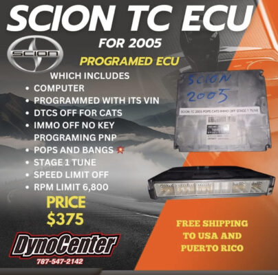 Dyno Center Tuning LLC in FL Scion tc ECU flash Stage 1