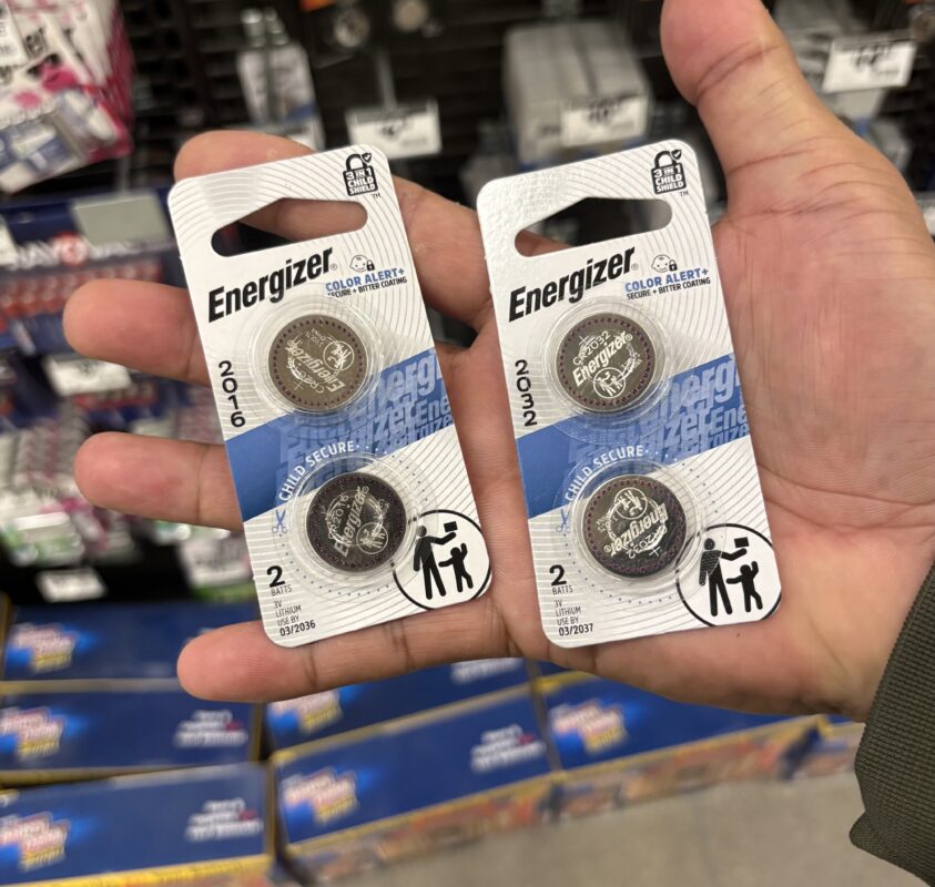 energizer 2016 and 2032 keyfob batteries