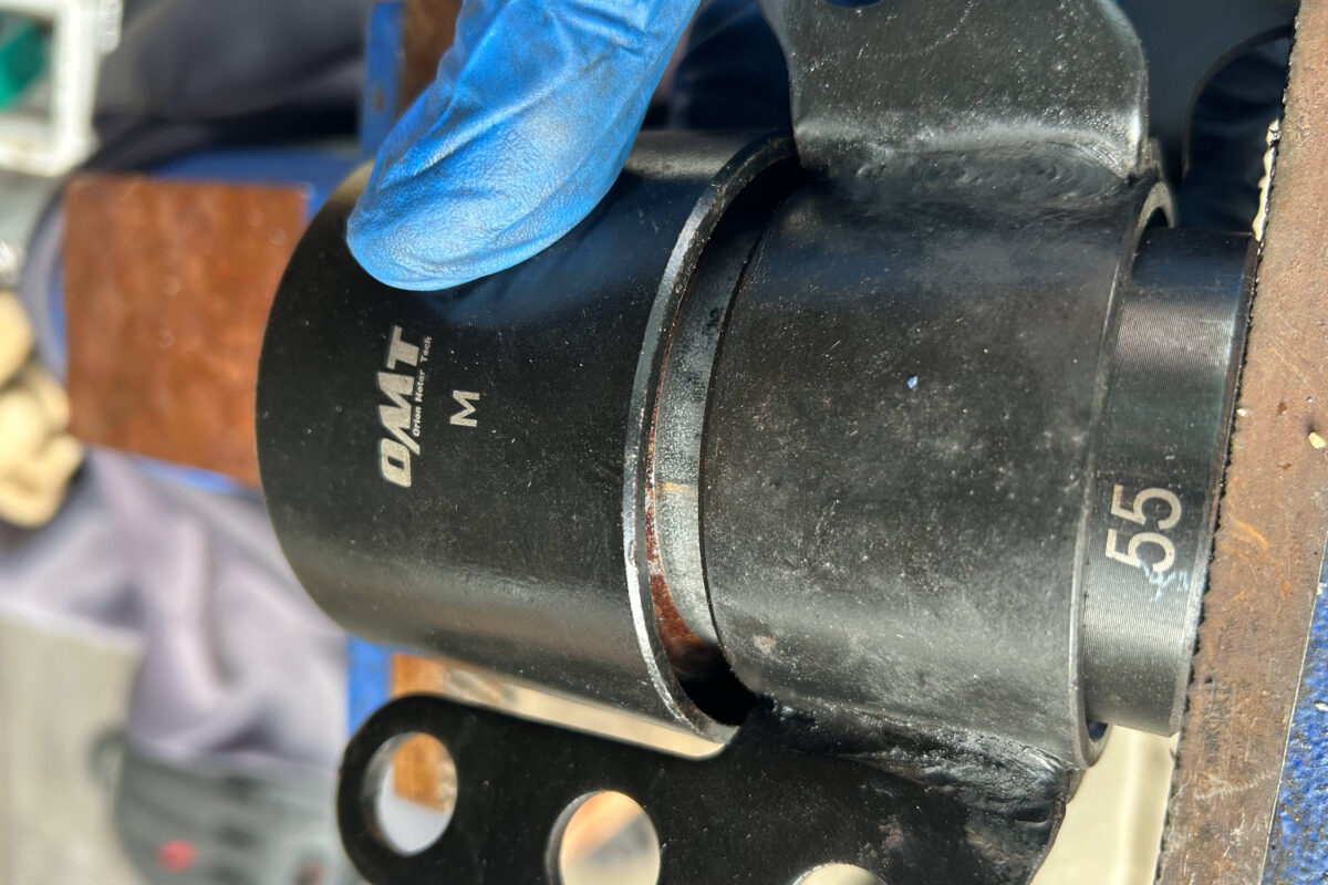 OMT kit with 55mm disc for rear trailing arm bushing sleeve removal