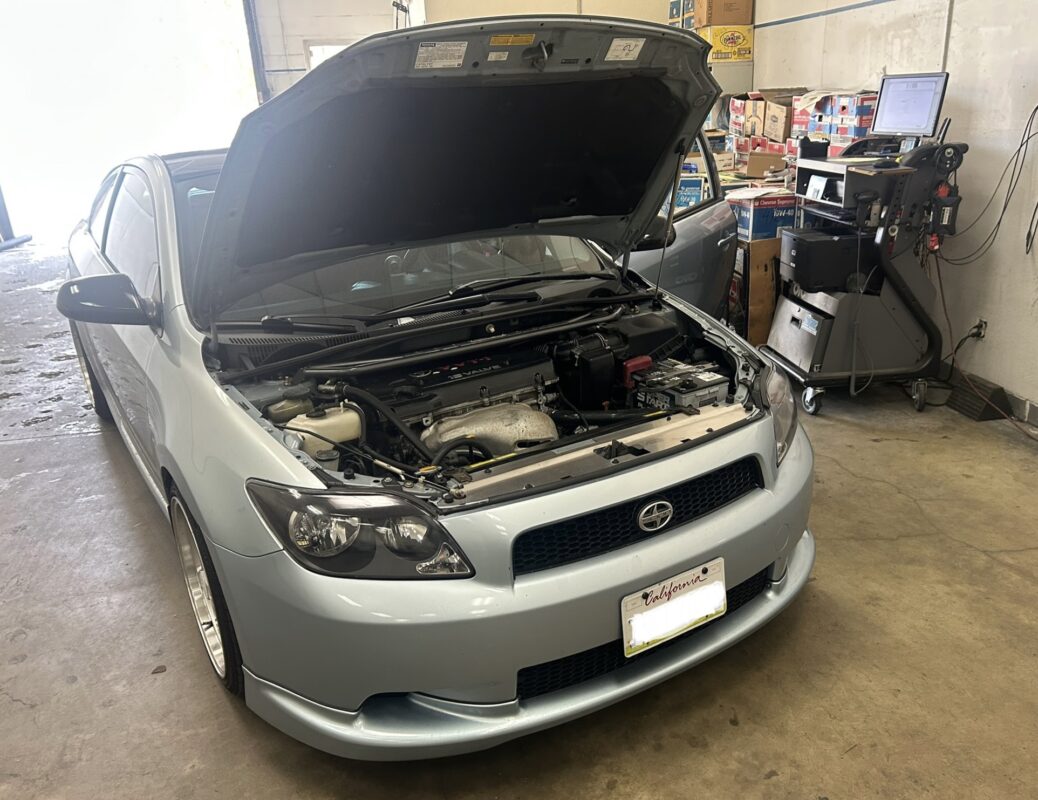 Passing emissions test check at VT Smog in San Diego