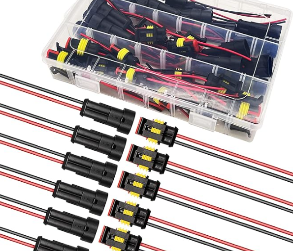 quick disconnect 2 pin harness waterproof