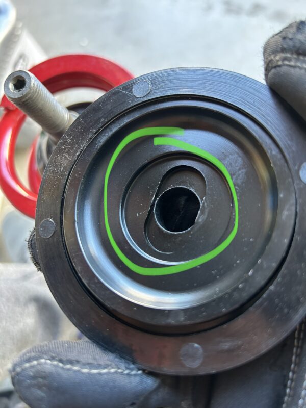 raceland classic coilover upper strut mount alignment surface notch