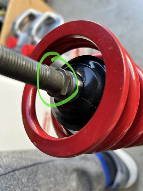 Raceland coilover suspension strut rod alignment nut