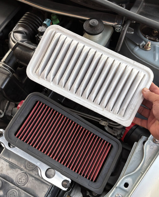 regular OEM style paper air filter is best for daily driving