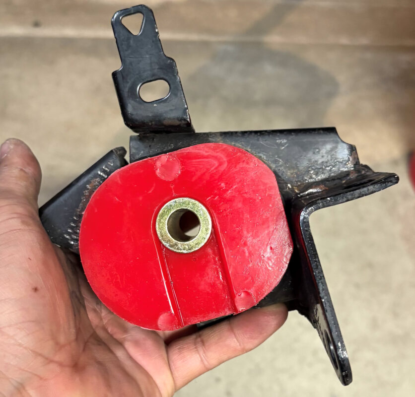transmission mount bushing replaced energy suspension