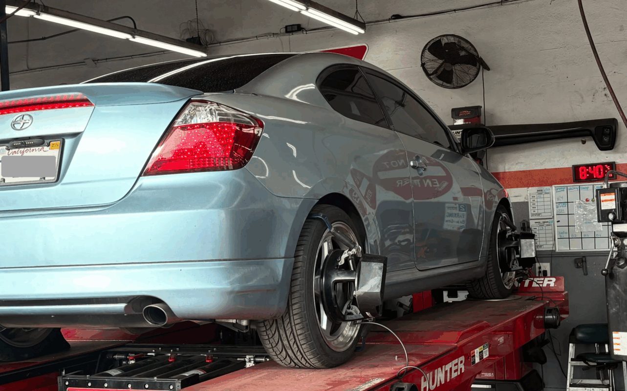 Wheel alignment at Mission Village Auto in San Diego