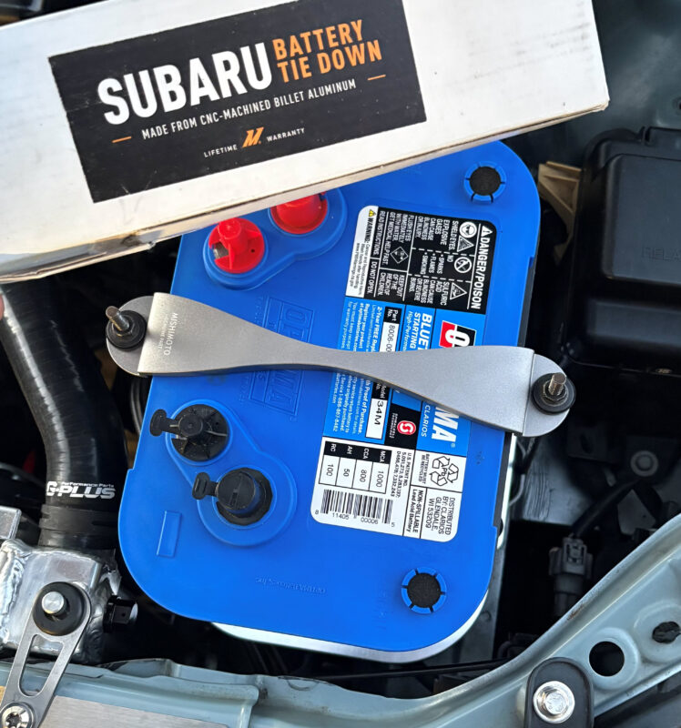 Group 35 Battery Tie (non-offset) on 1st Gen Scion tC