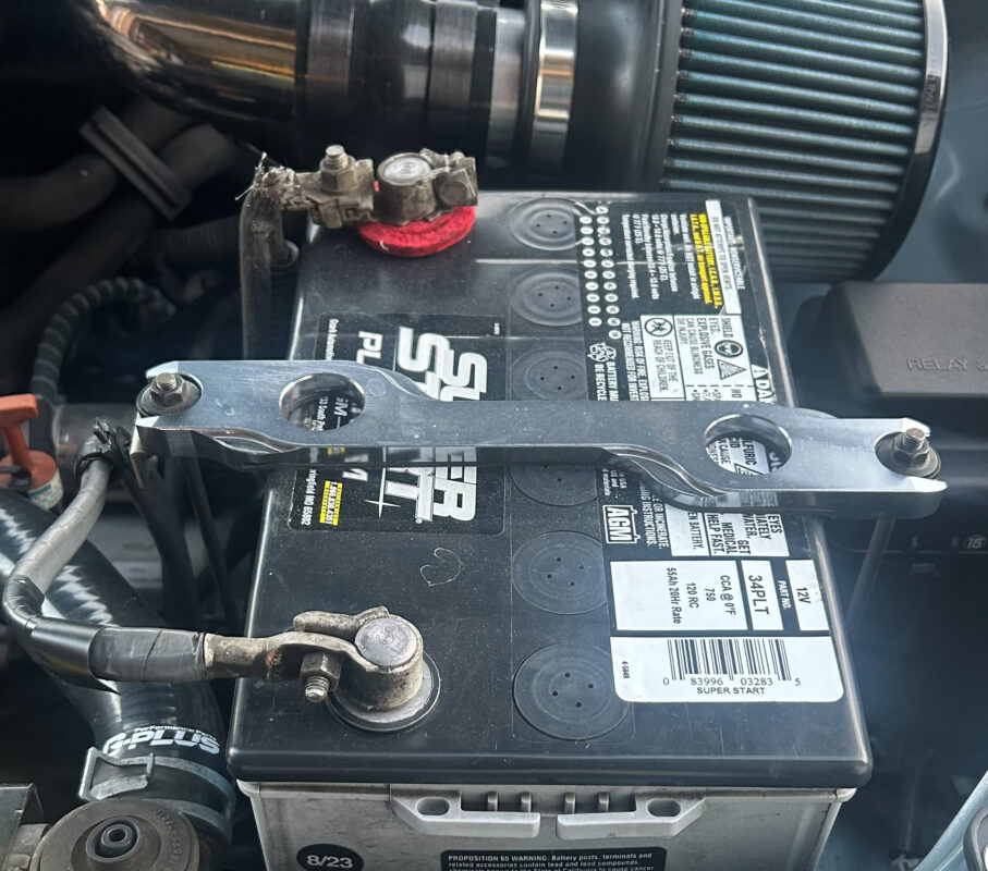 OBX Scion tC offset battery tie in silver