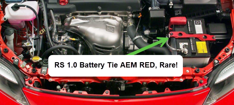 red aem battery tie scion tc rs 1.0 rare