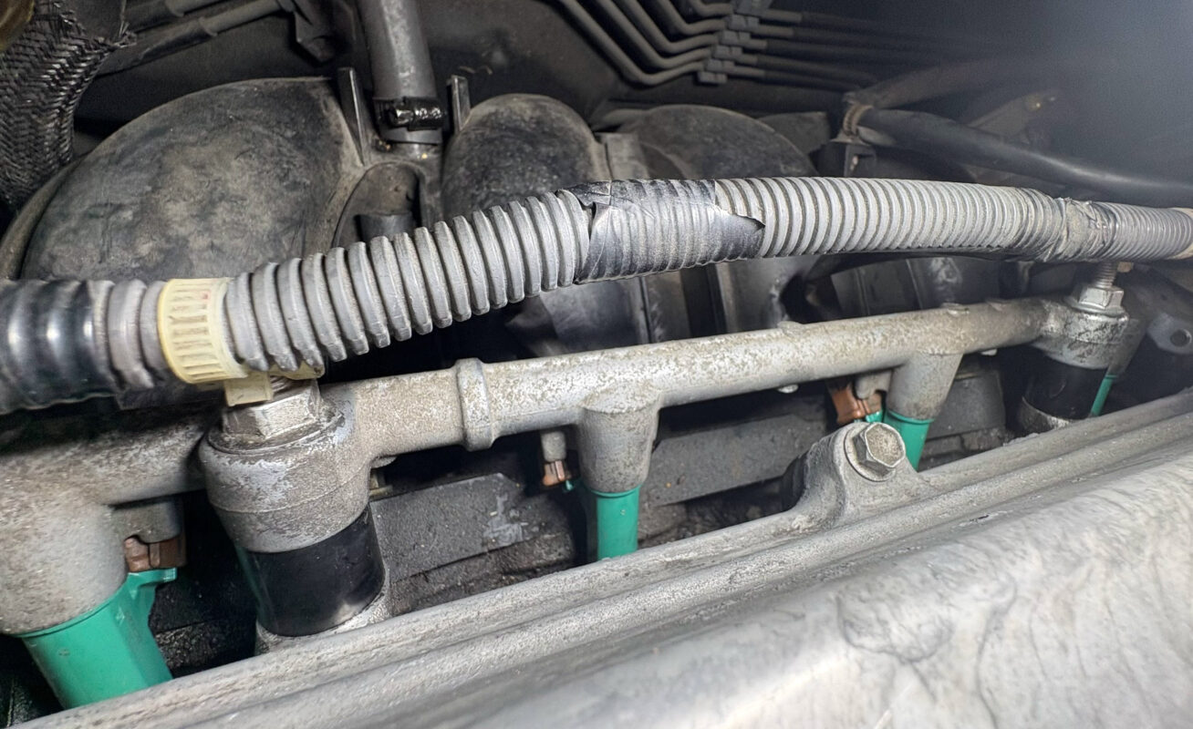 2AZ-FE fuel rail reinstalled