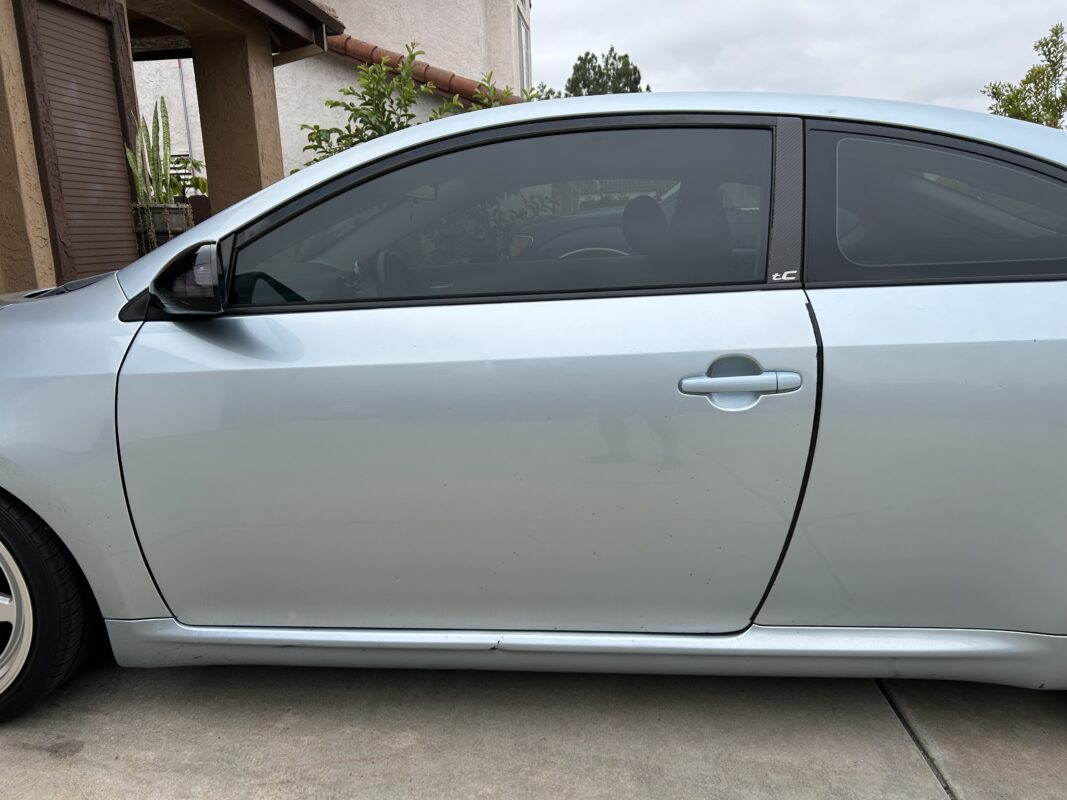 scion tc carbon fiber B pillar driver side