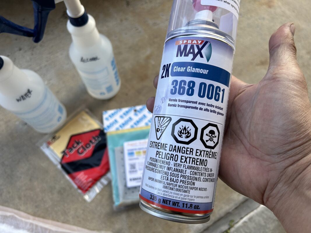 headlight after wet sand and 2k clear