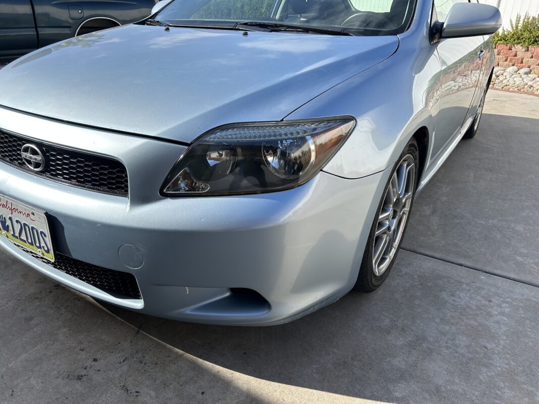 Restored driver headlight 2k clear angle